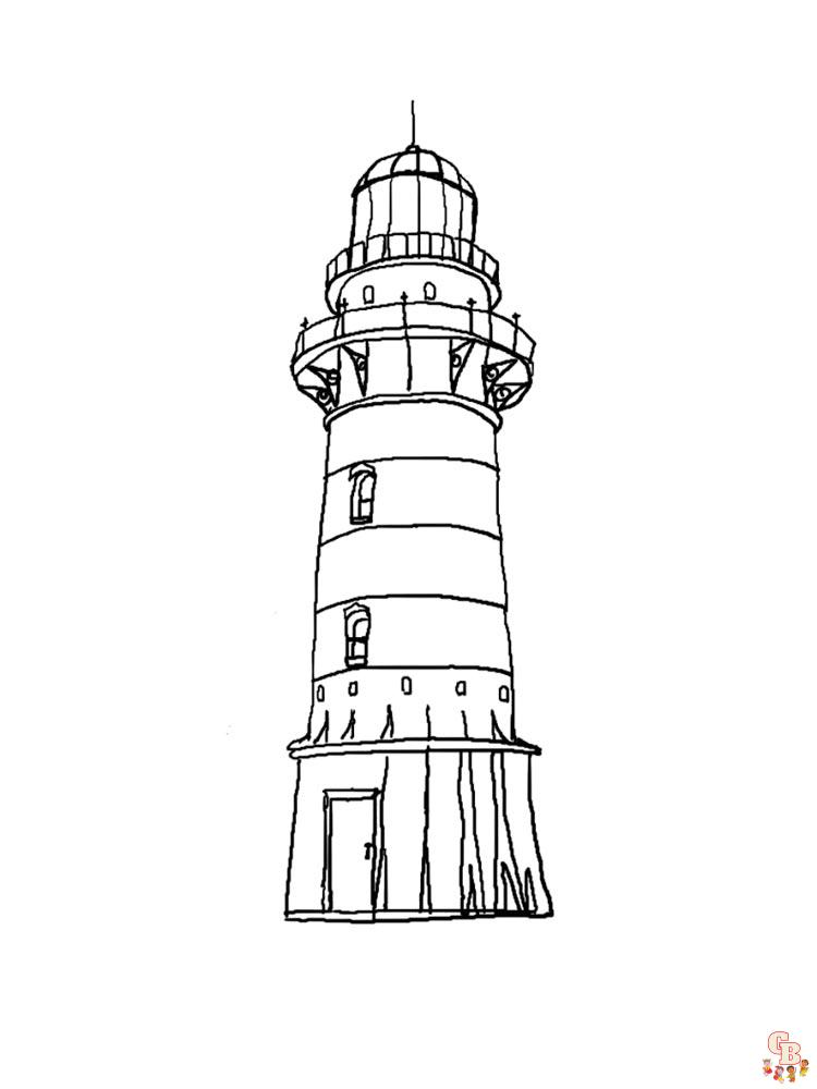 coloriage phare