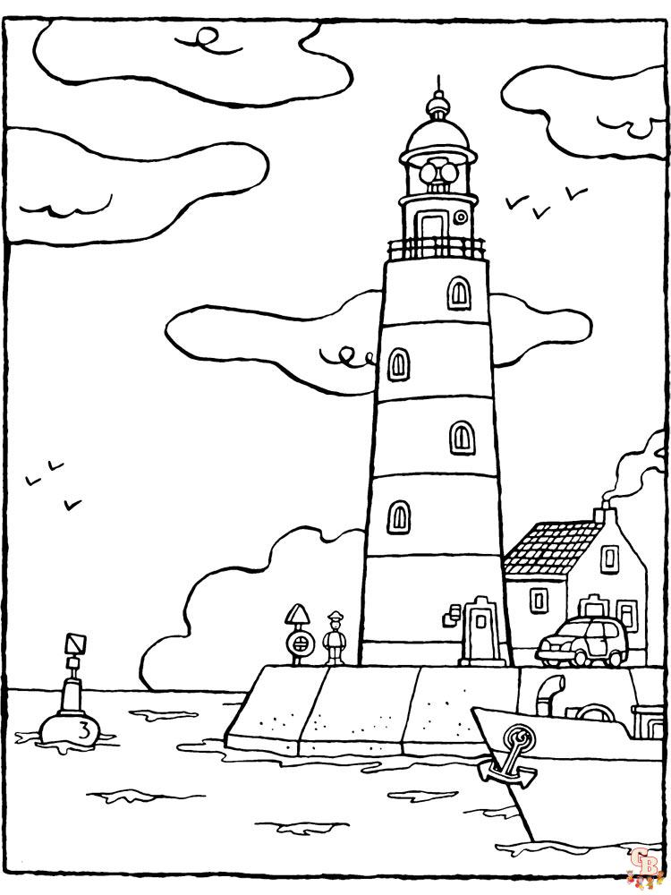 coloriage phare