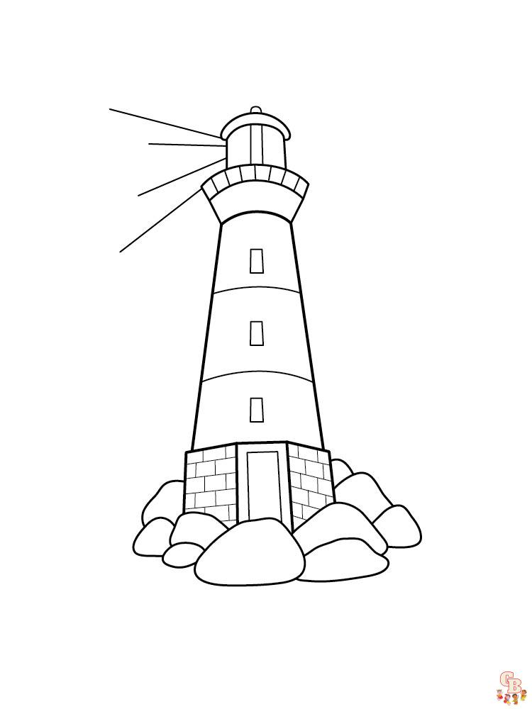 coloriage phare