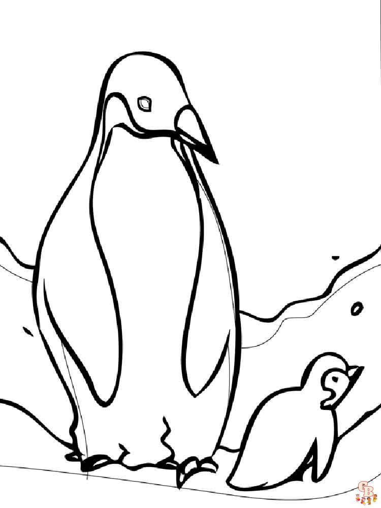 coloriage pingouins