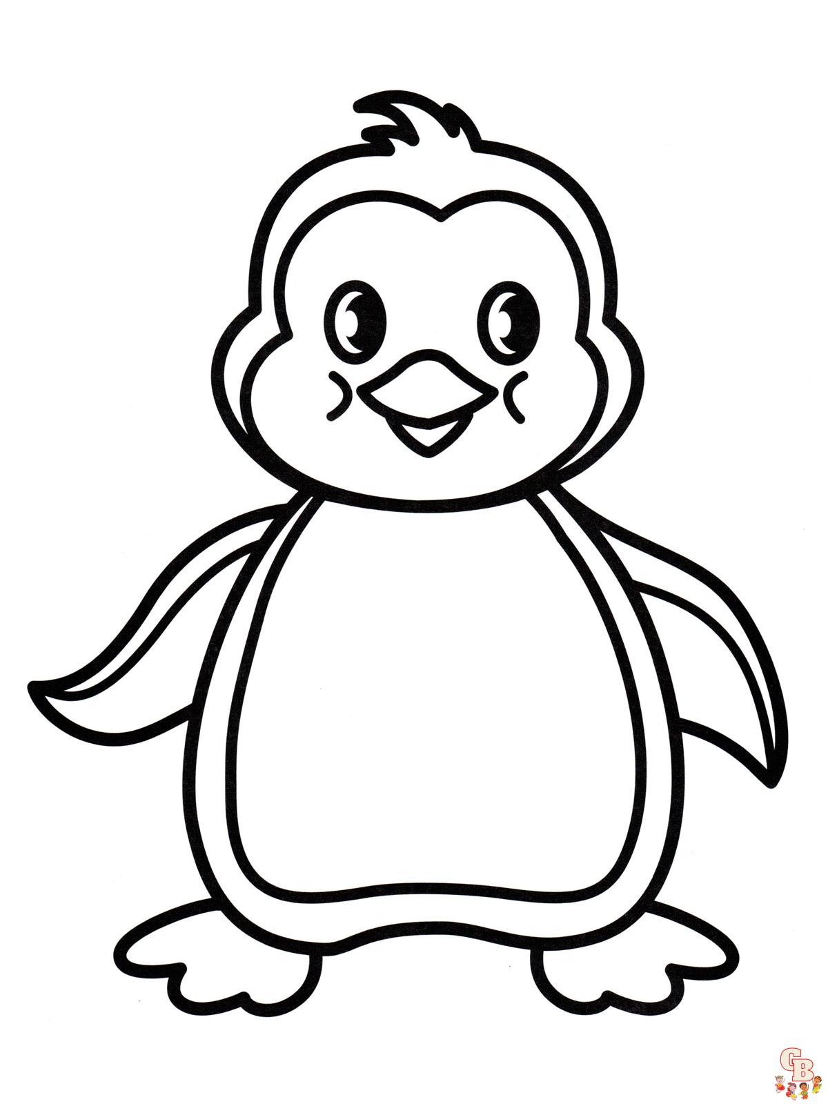 coloriage pingouins