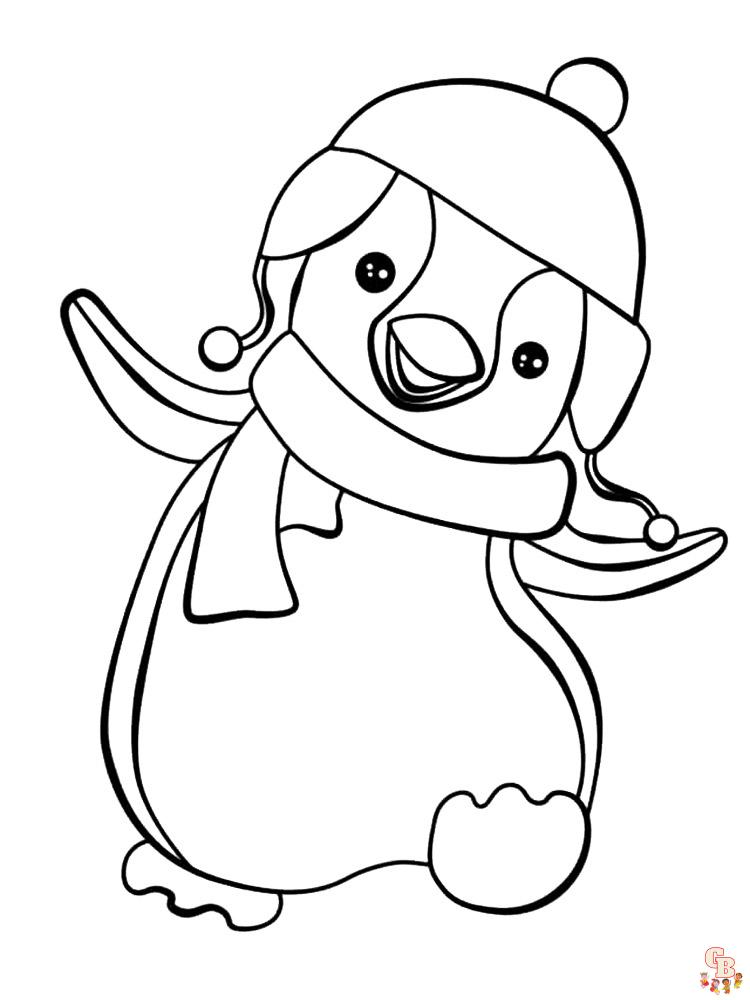 coloriage pingouins