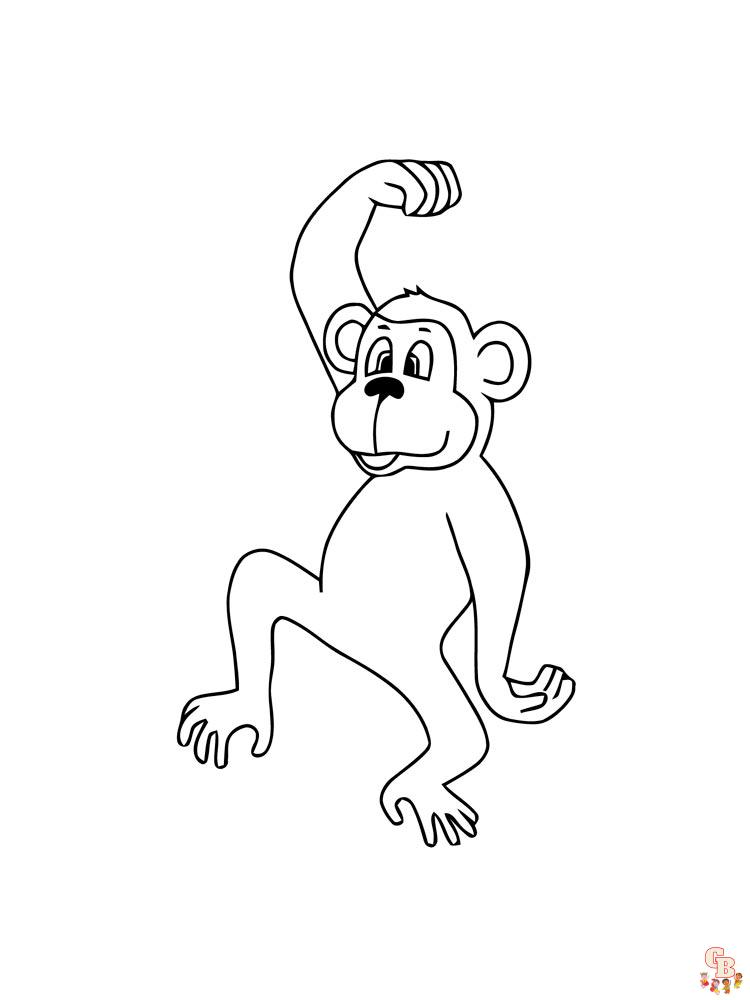 coloriage singe