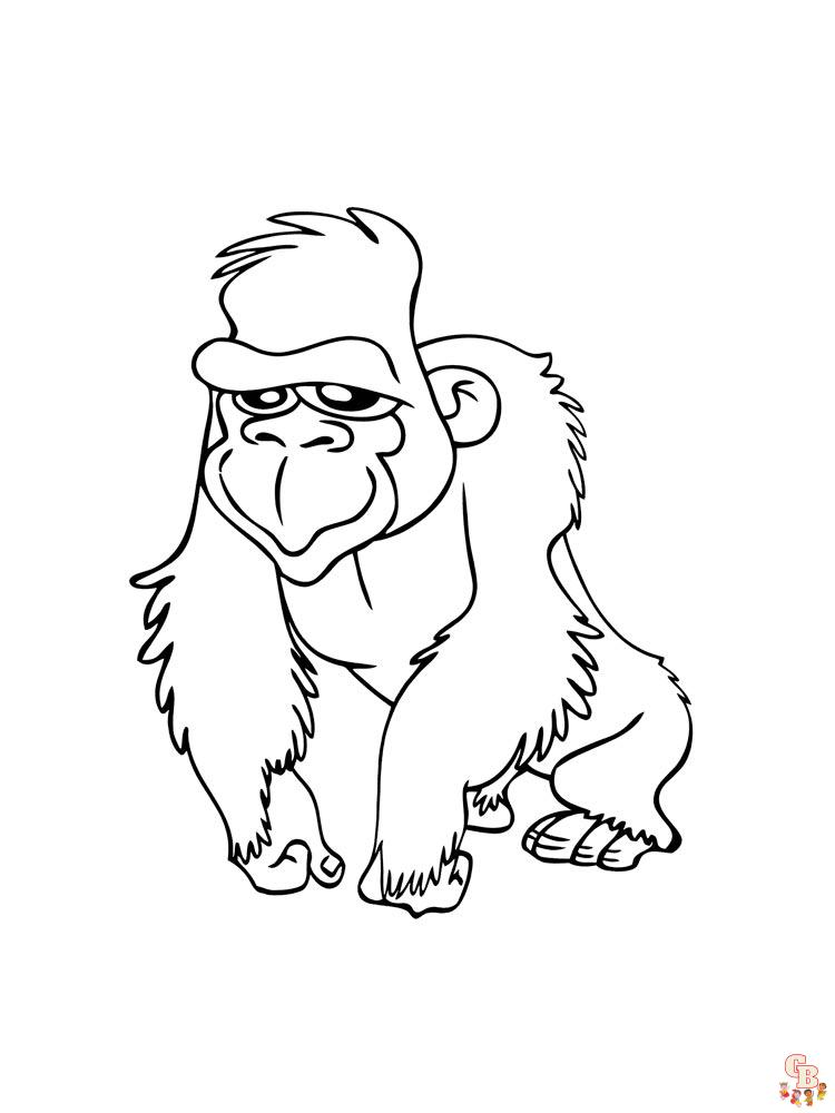 coloriage singe