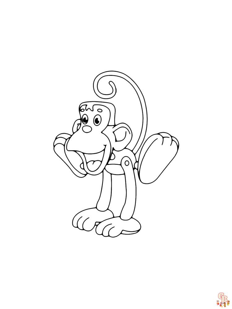 coloriage singe