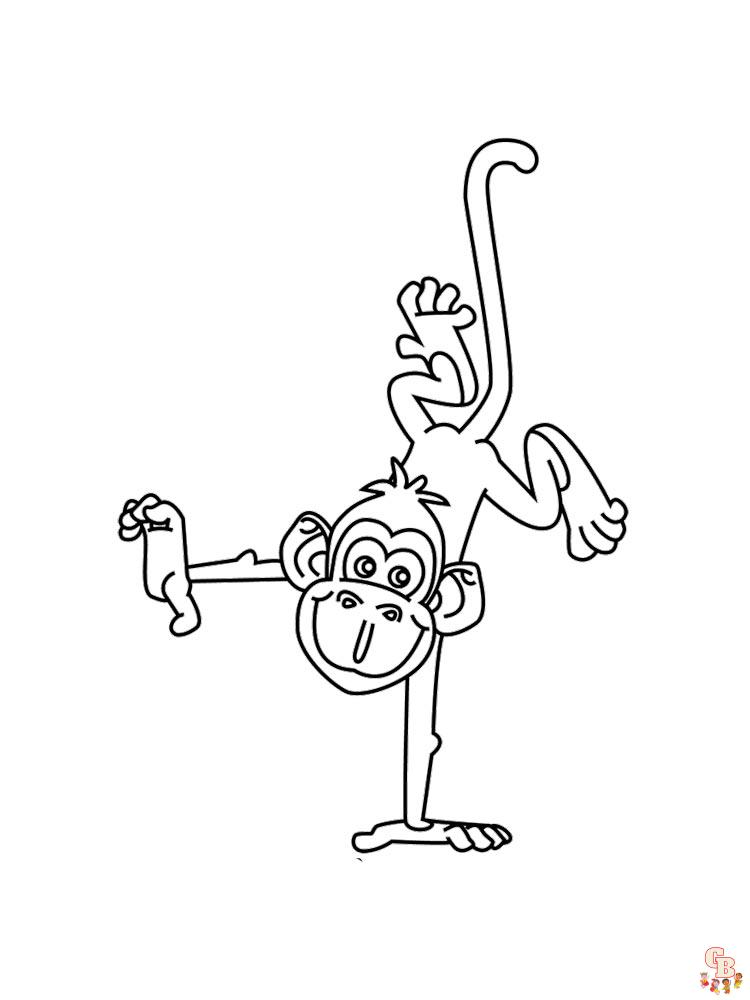 coloriage singe