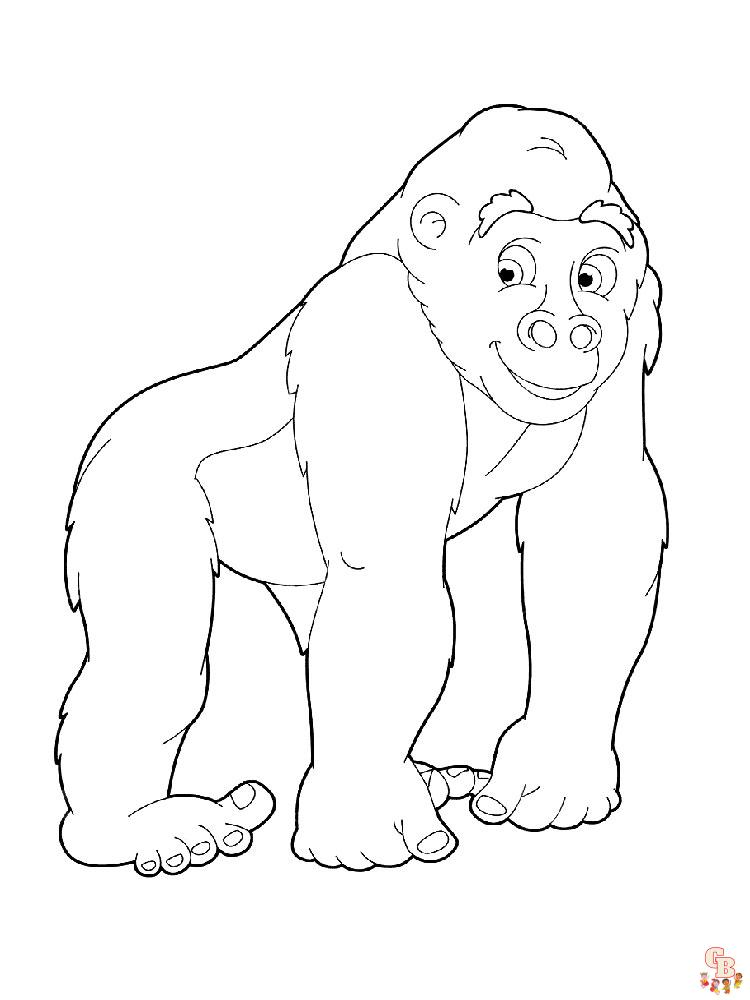 coloriage singe