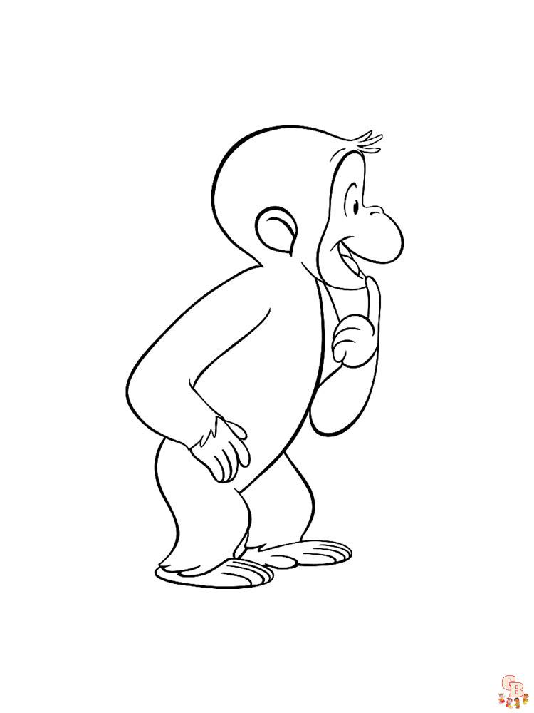 coloriage singe