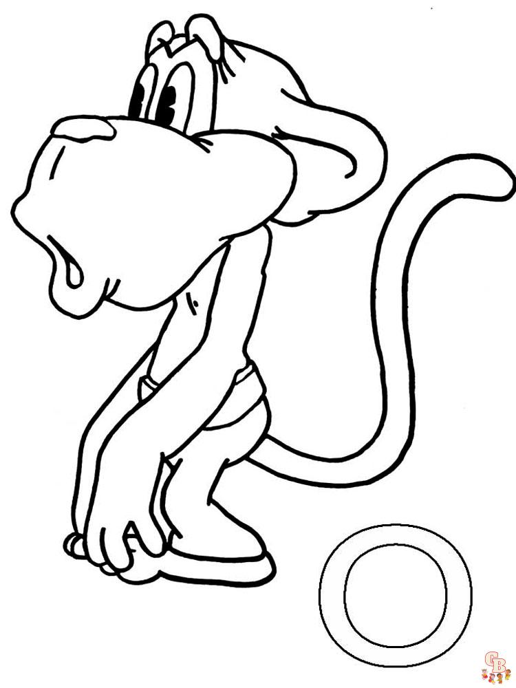 coloriage singe