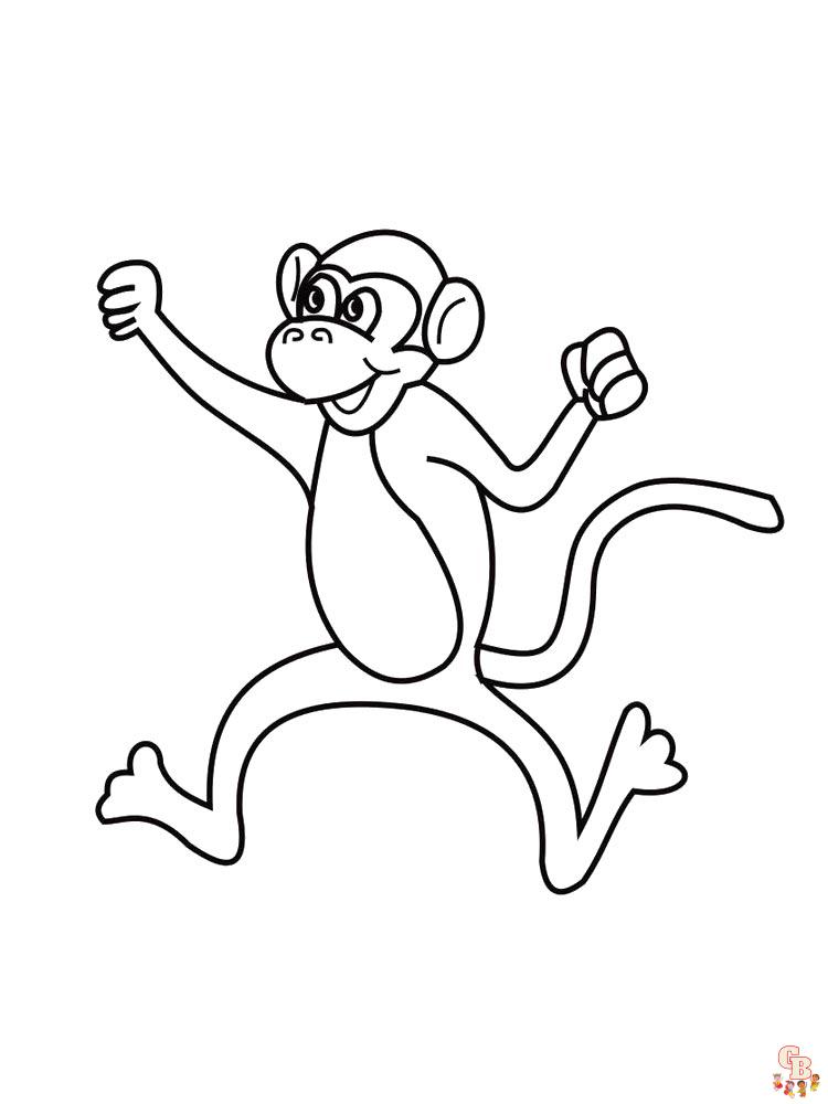 coloriage singe