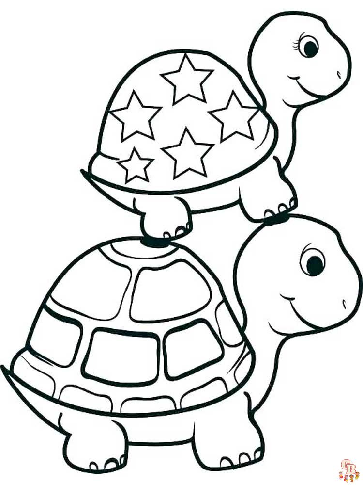 coloriage tortues