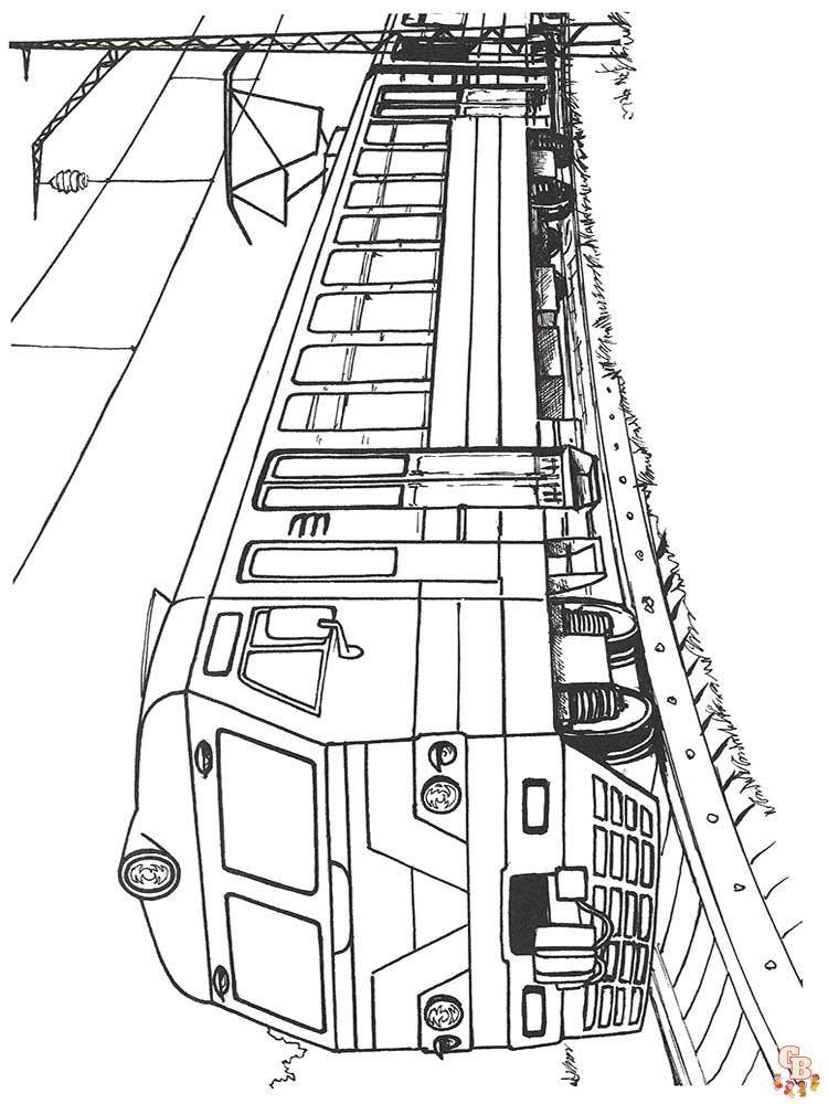 coloriage trains