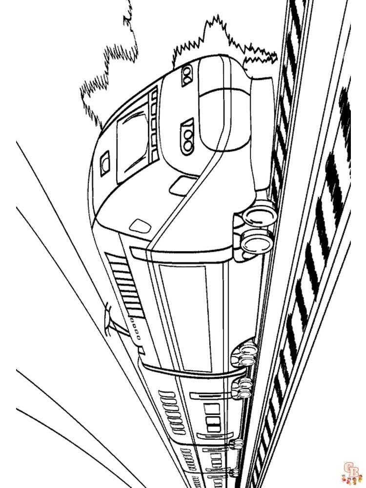 coloriage trains