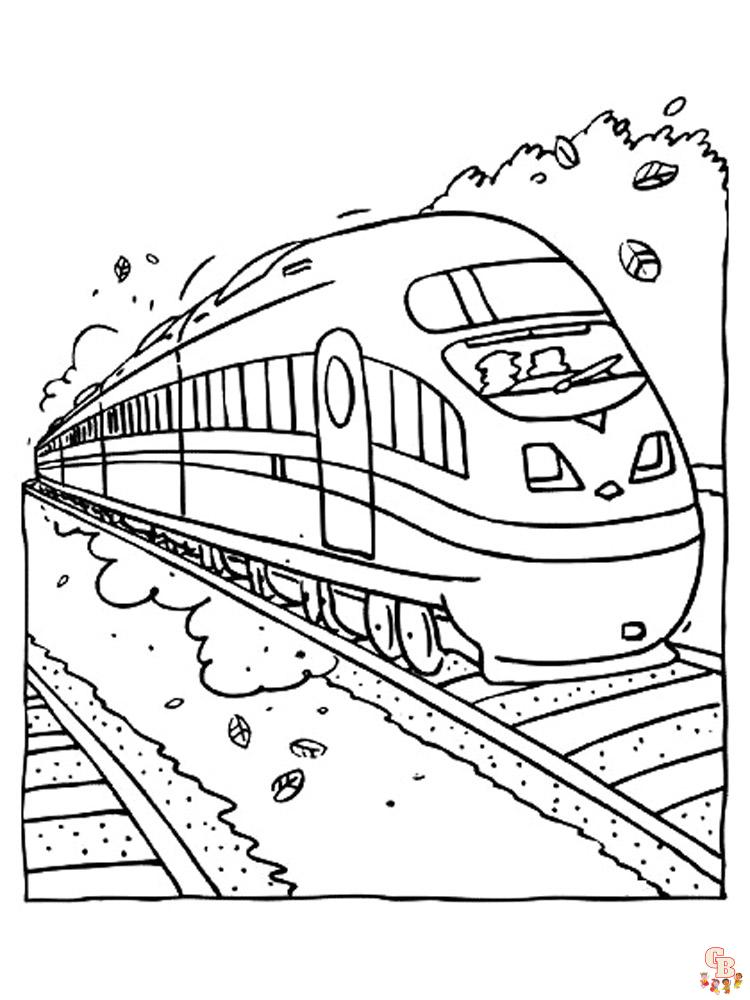 coloriage trains