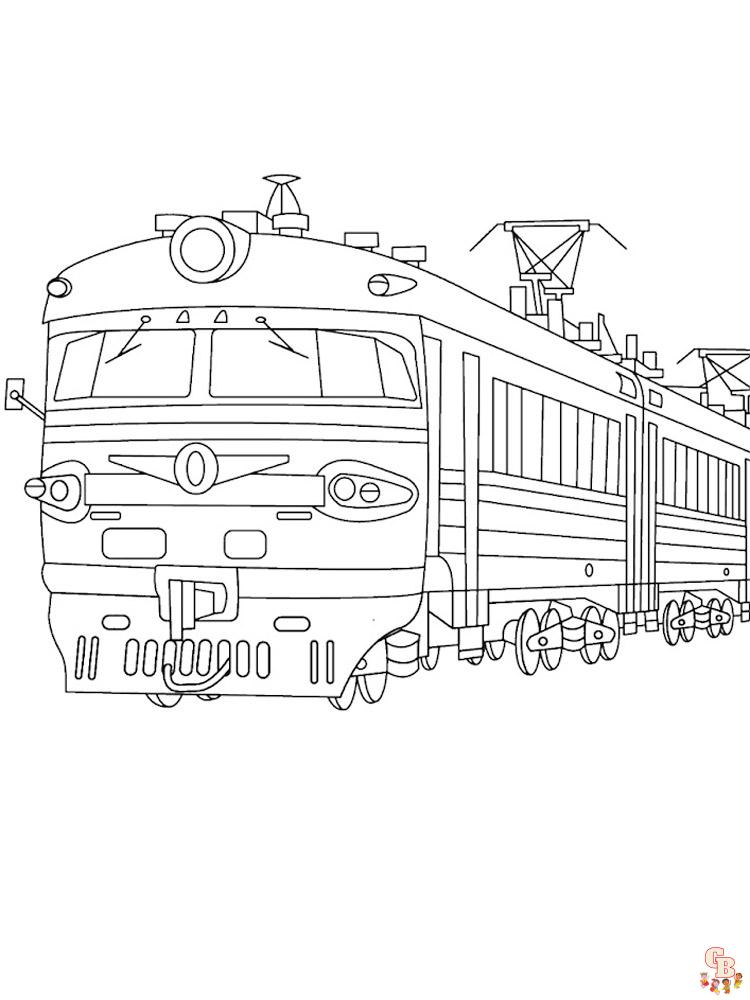 coloriage trains