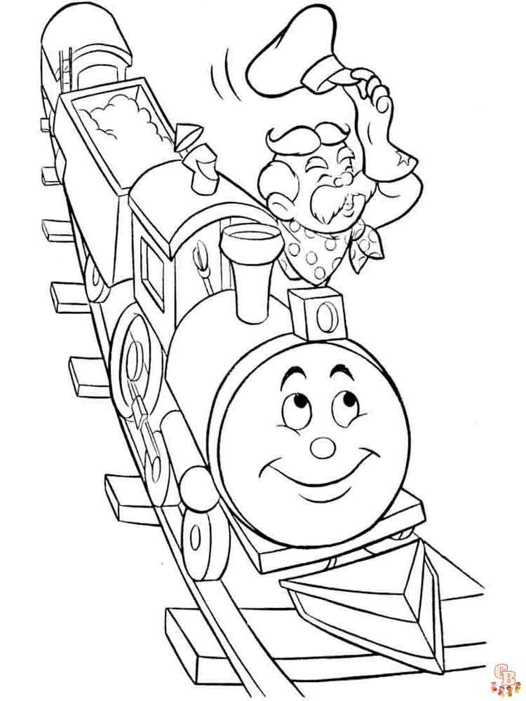 coloriage trains