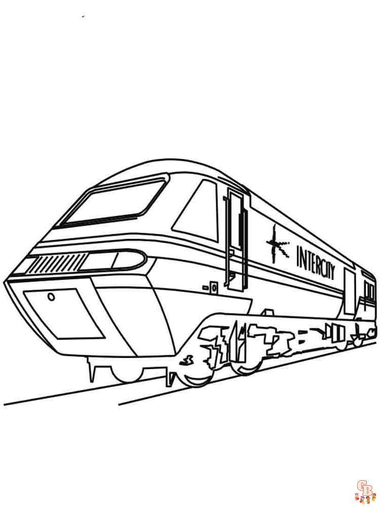 coloriage trains