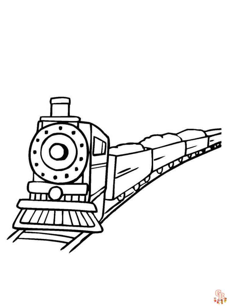 coloriage trains