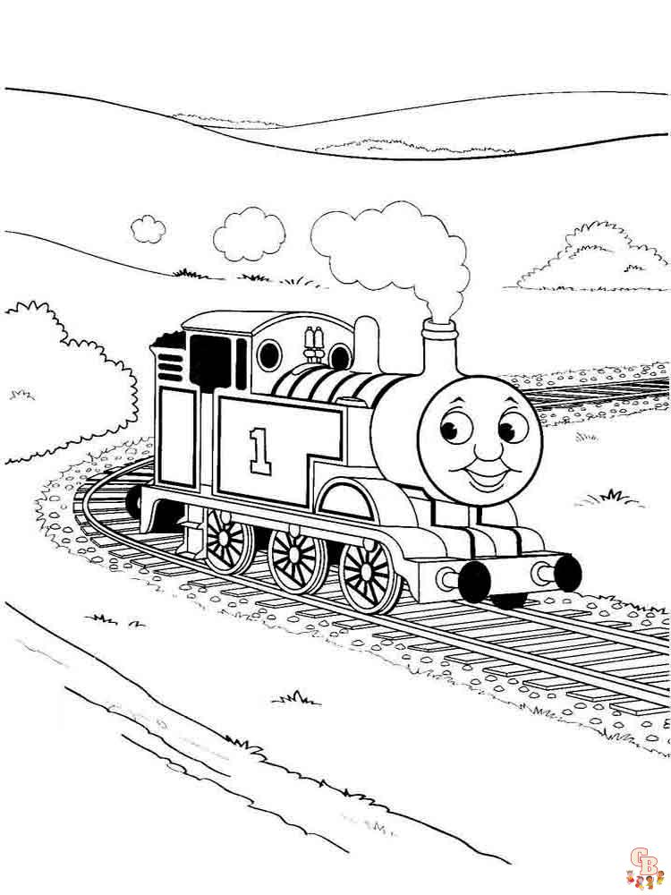 coloriage trains