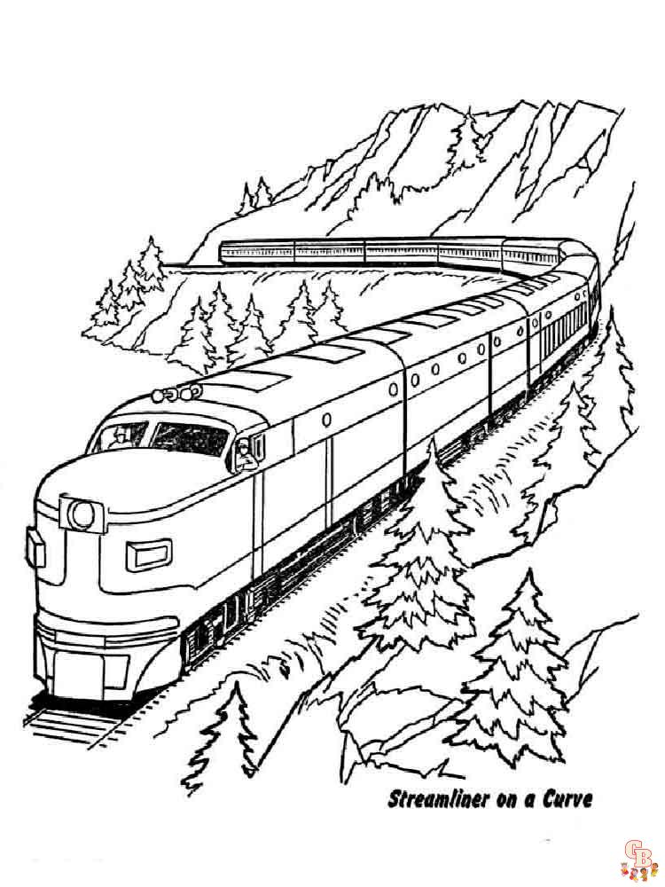 coloriage trains