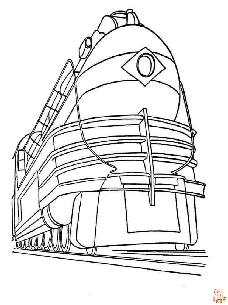 coloriage trains