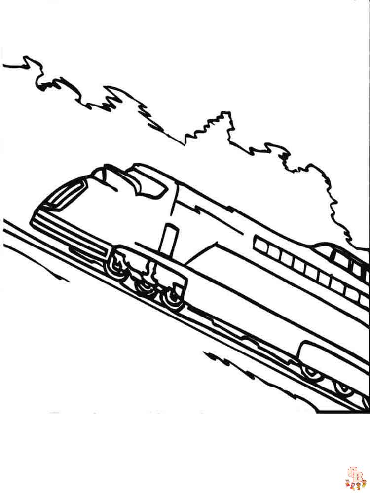 coloriage trains