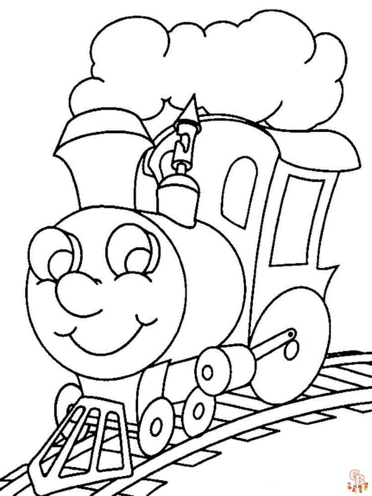 coloriage trains