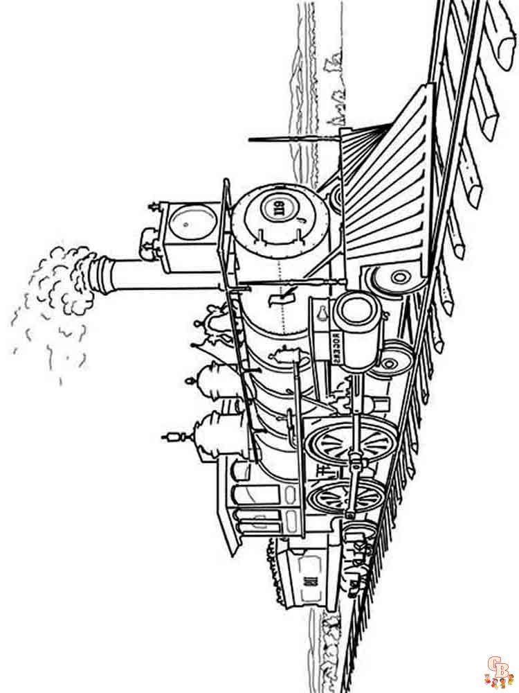 coloriage trains