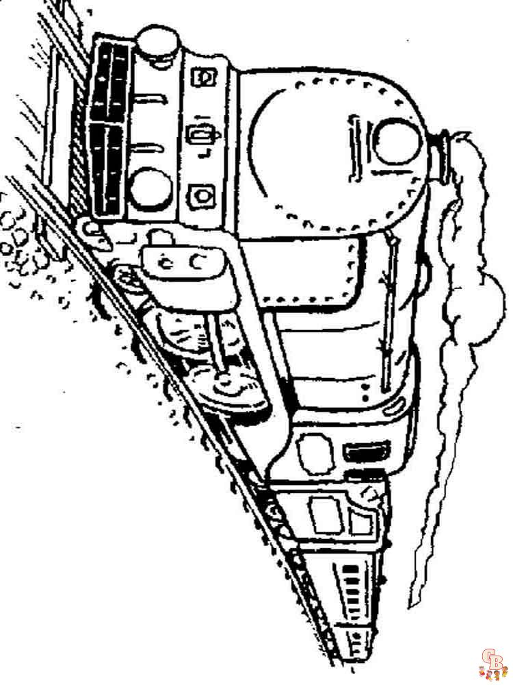 coloriage trains