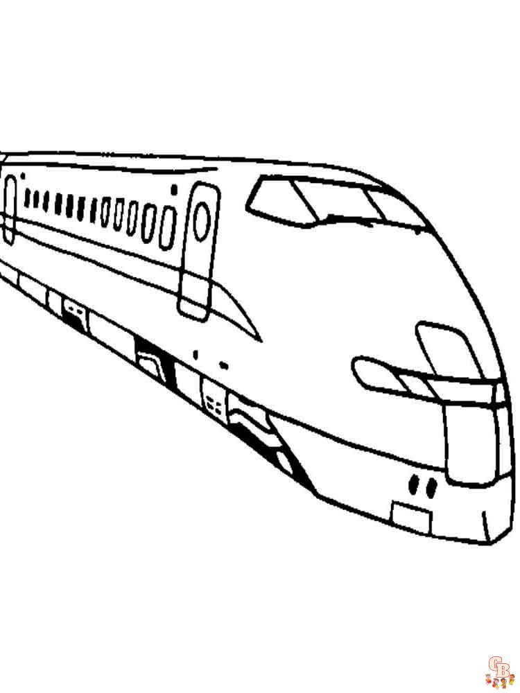 coloriage trains