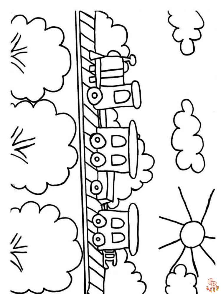 coloriage trains