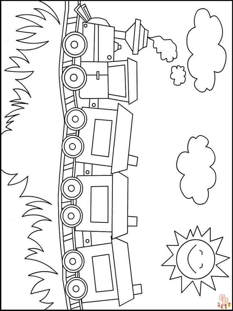 coloriage trains