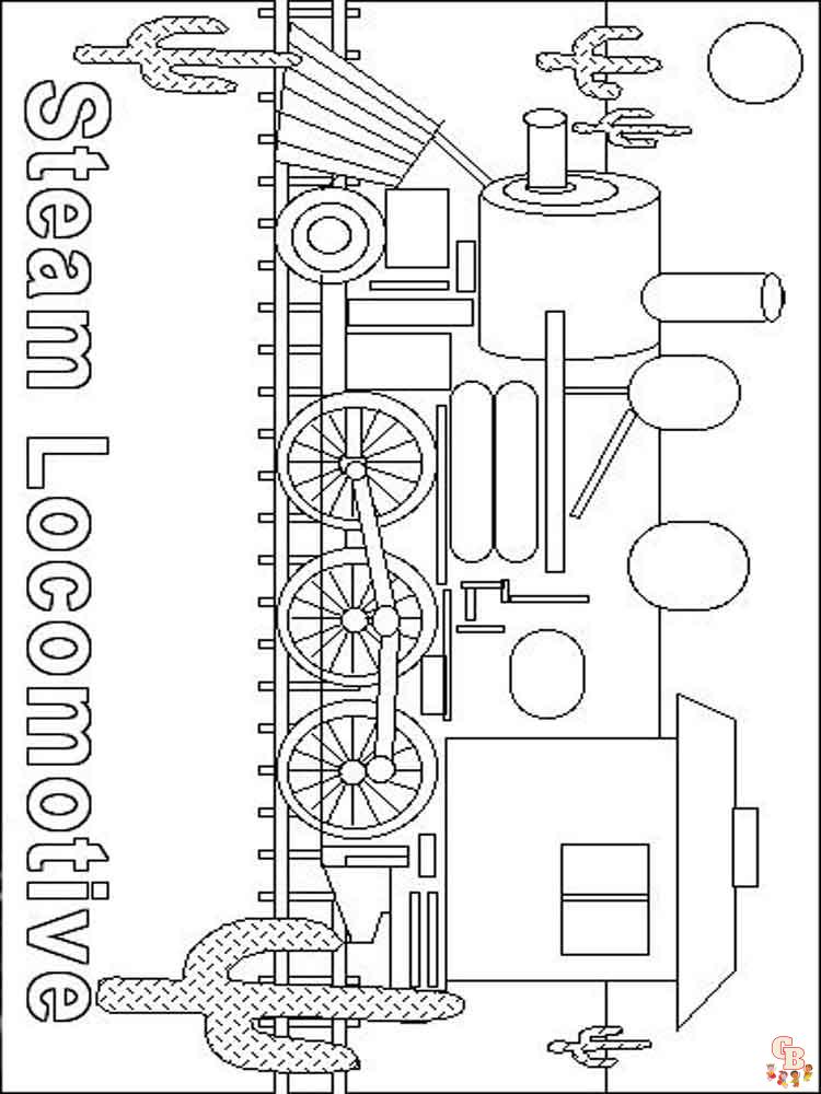 coloriage trains