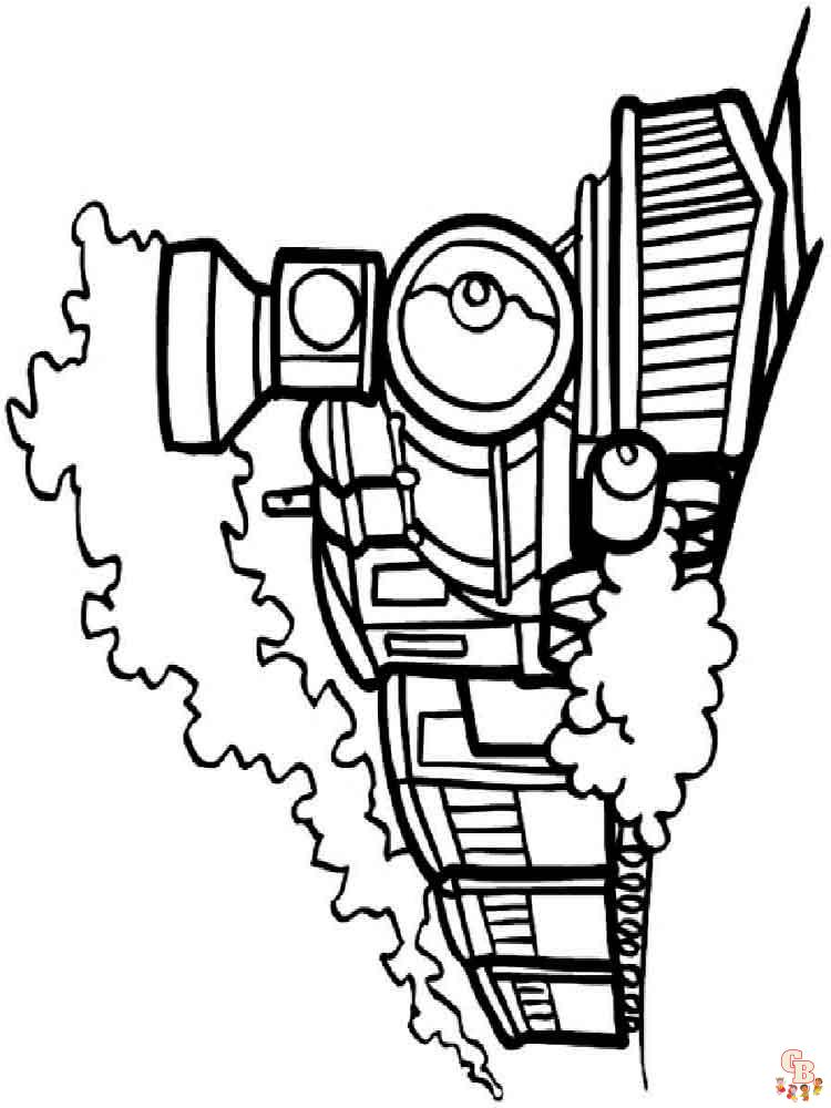 coloriage trains