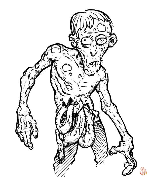 coloriage zombies