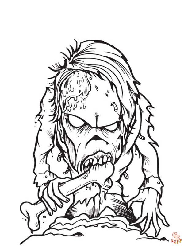 coloriage zombies