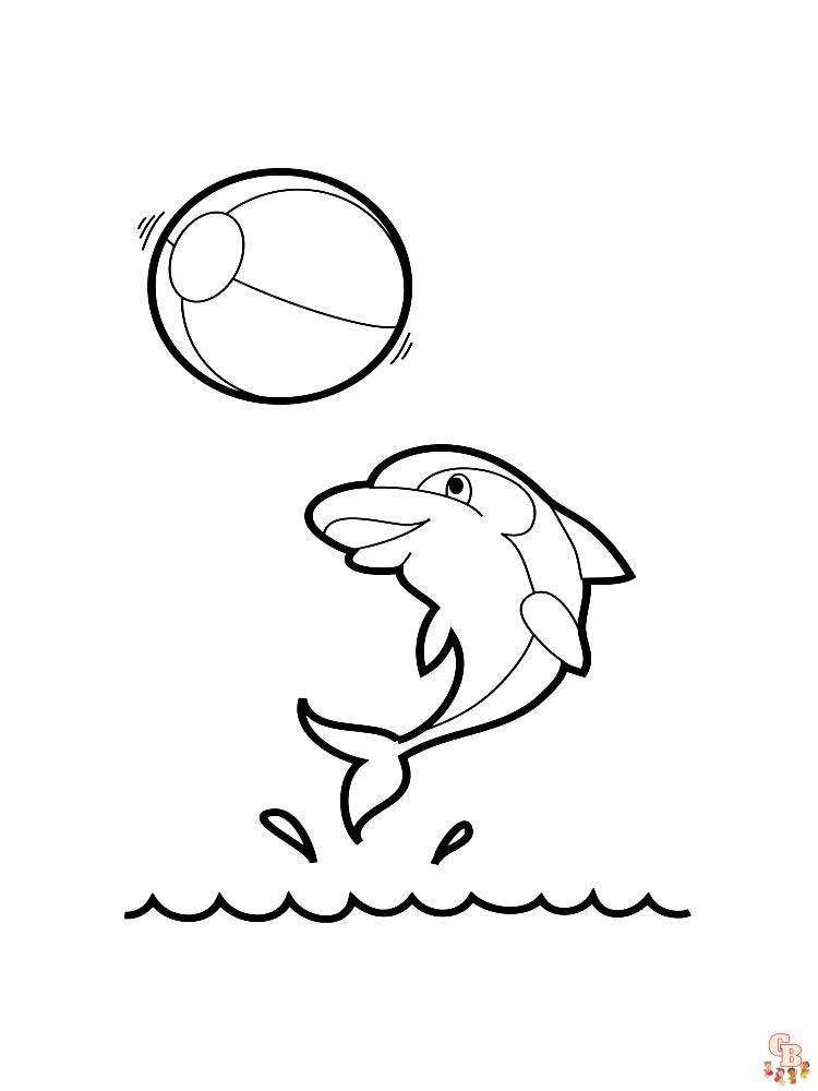 dauphins coloriage