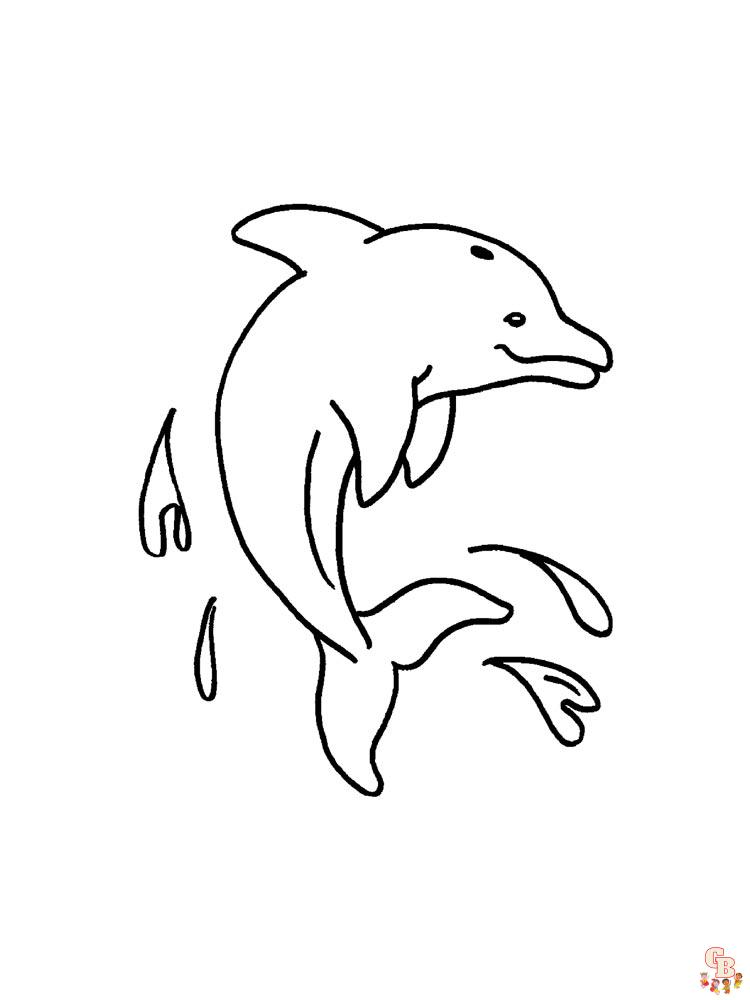 dauphins coloriage