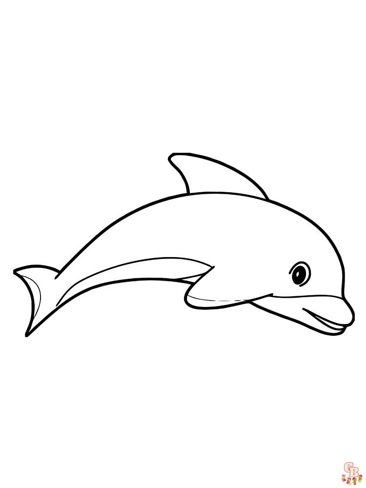 dauphins coloriage