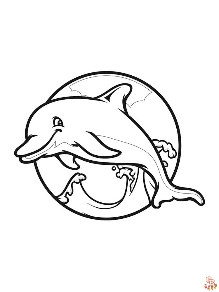 dauphins coloriage