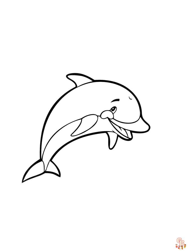 dauphins coloriage