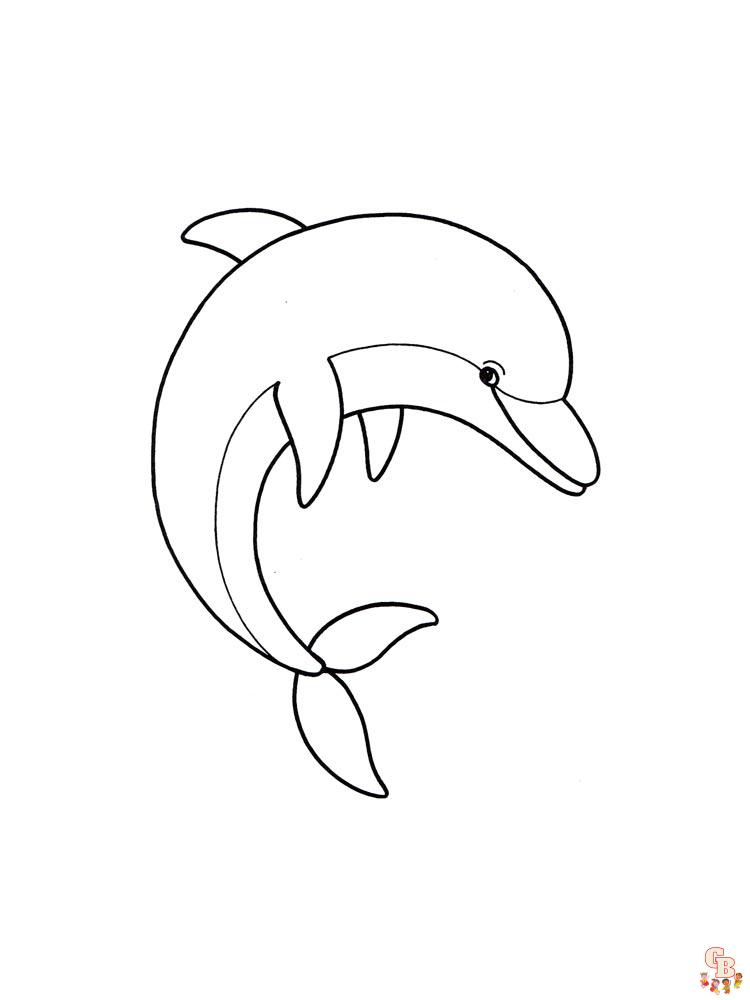 dauphins coloriage