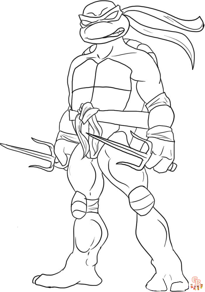 Coloriage Tortue Ninja