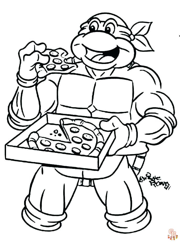 Coloriage Tortue Ninja