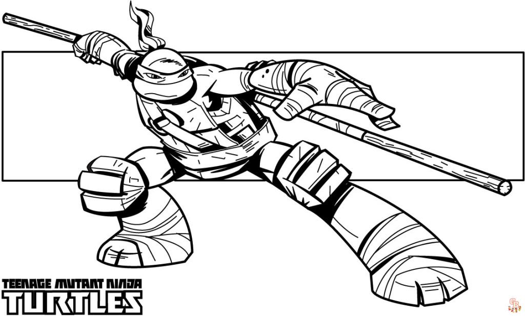 Coloriage Tortue Ninja