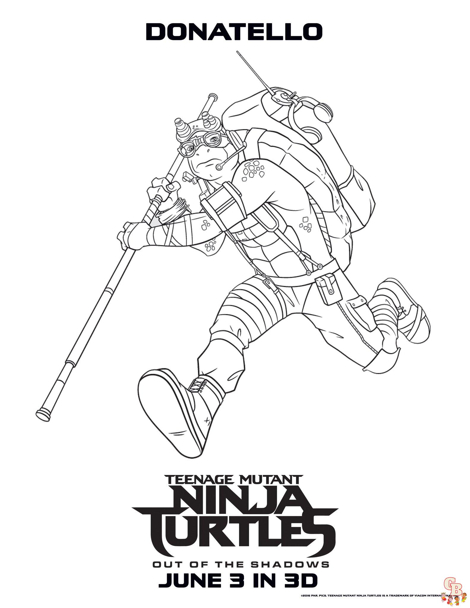 Coloriage Tortue Ninja