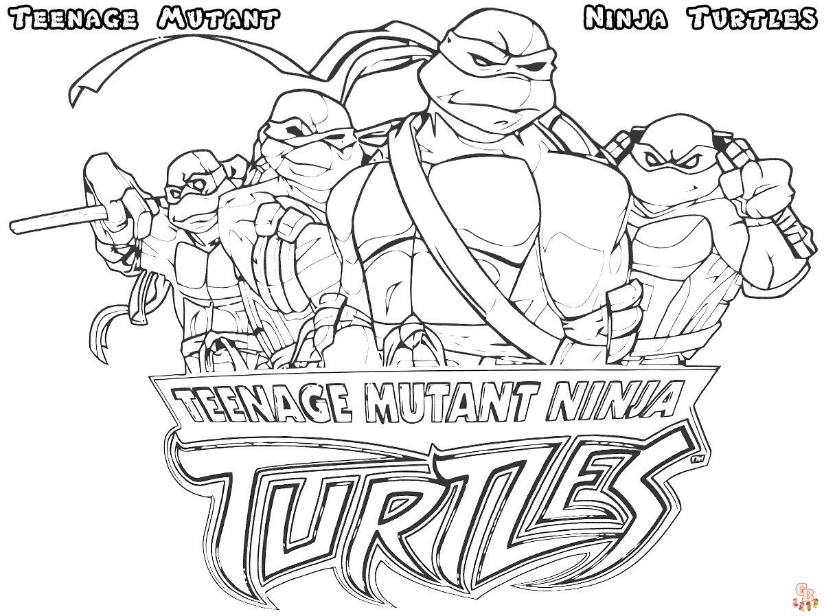 Coloriage Tortue Ninja