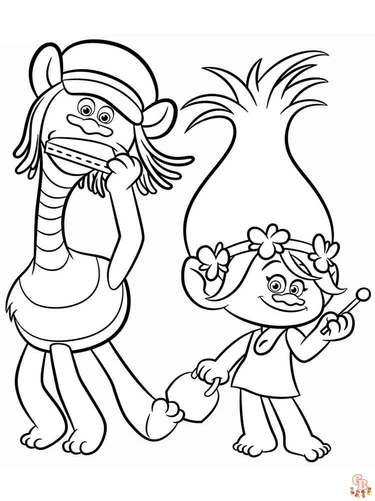 Coloriage Trolls