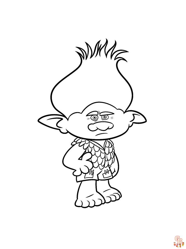 Coloriage Trolls