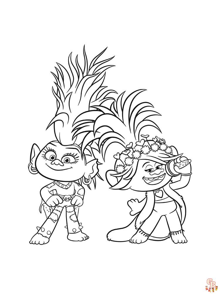 Coloriage Trolls